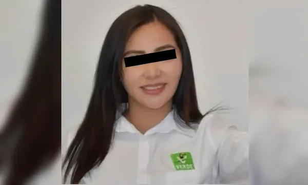 Fátima M. M. A., excandidata y ahora exsecretaria de Vinculación Ciudadana del PVEM en Hidalgo, fue separada de su cargo tras su detención en Tetepango. Foto: Tomada de PVEM