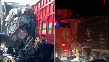 Un choque por alcance entre dos tractocamiones en el km 91 del Arco Norte provoca el cierre parcial de la circulación con dirección a Atlacomulco, en el tramo Apaxco - Atitalaquia.