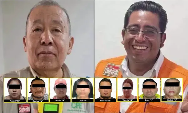 La FGR detuvo y a ocho personas a quienes procesó por el secuestro agravado en contra de Adolfo López Saldaña y Marco Antonio Sarmiento García, empleados de la CFE desaparecidos el pasado 26 de junio. Fotos: Cortesía/FGR