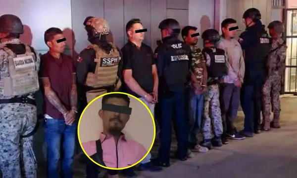 Autoridades aseguraron armas, dosis de droga y dos pipas con combustible robado durante la tercera detención de Javier Adriano, alias "El Conejo", en Tepeapulco; en esta ocasión fue aprehendido con otros tres presuntos delincuentes. Fotos: Cortesía