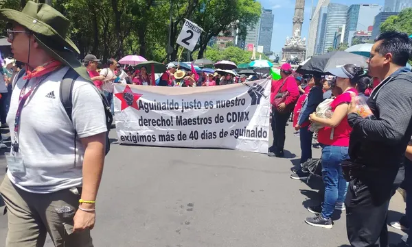Yenny Pérez Martínez, secretaria general de la Sección 22 de Oaxaca, durante la clausura de la Asamblea Nacional Representativa, donde se anunció la ruta de reorganización de la CNTE. Foto: CNTE Sección 9