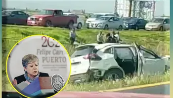 Escoltas de la secretaria de la Semarnat, Alicia Bárcenas, sufrieron un accidente la mañana de este viernes 5 de septiembre en la autopista México-Pachuca.