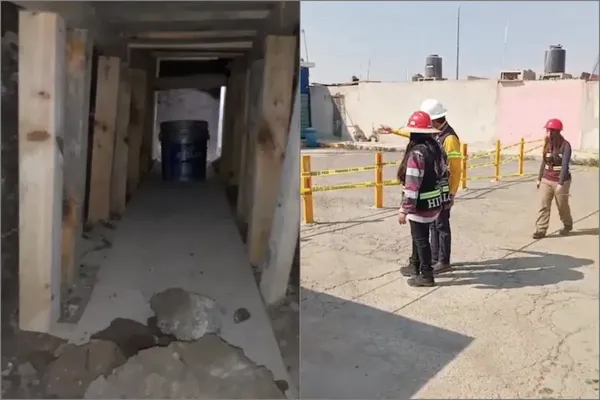 Elementos de Protección Civil confirmaron a los vecinos De San Fernando que el túnel cavado por Persea es de 2.5 metros de largo y 1.6 de profundidad.