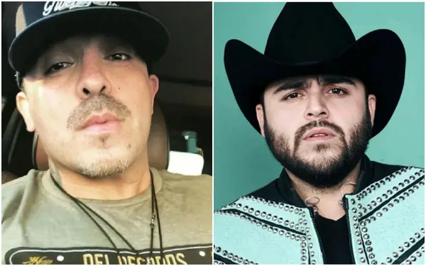 Gerardo Ortiz serio con imagen de su exmánager José Ángel del Villar, implicado en caso con el FBI.