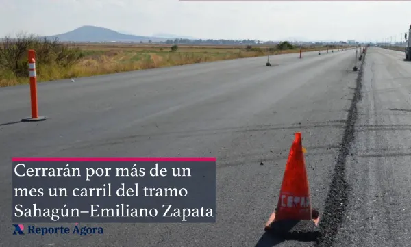 Personal de la SICT Hidalgo realizará obras de pavimentación en el tramo Ciudad Sahagún-Emiliano Zapata. Foto: SICT Hidalgo