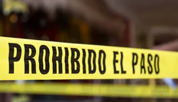 Prohibido el paso cinta de seguridad en Hidalgo