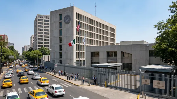 Consulado de Estados Unidos durante la pausa de citas para visa de inmigrante