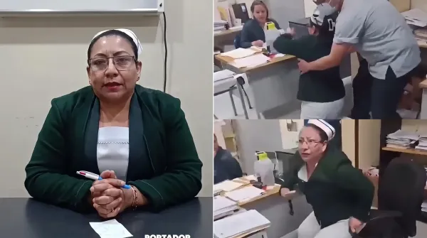 : Elizabeth López, jefa de enfermeras del IMSS en Puebla, aclaró que su condición en un video viral se debe a una enfermedad
