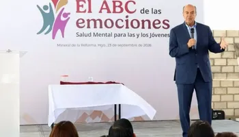El secretario de Educación Pública de Hidalgo, Natividad Castrejón Valdez, dirigió el arranque del programa “El ABC de las emociones” en el plantel Cobaeh Mineral de la Reforma II.