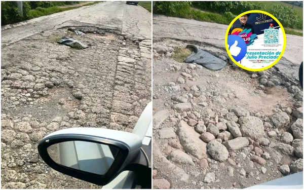 Habitantes de fraccionamientos en Zempoala muestran molestia por baches y servicios deficientes.
