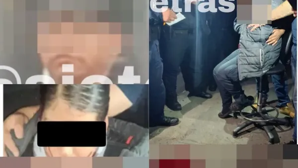 Oficial lesionada recibe atención de policías de la SSC dentro del SAMS de San Jerónimo tras una agresión durante servicio.