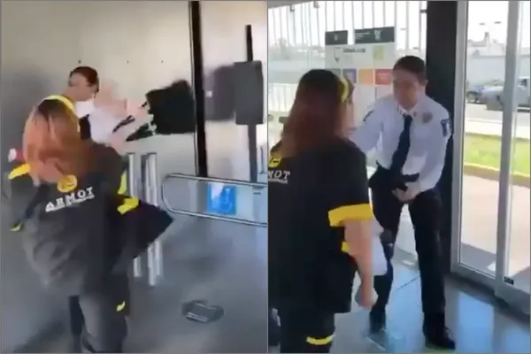 Una mujer agredió a una oficial de la Policía Bancaria en la estación Juan C. Doria del Tuzobús.